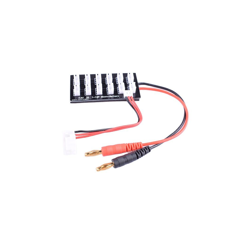 Placa de Carga Paralela para Carregador de Equilíbrio, 2S, JST-PH2.0, Plugue Banana, Bateria LiPo, 7.4V, 4.0mm, Imax B6