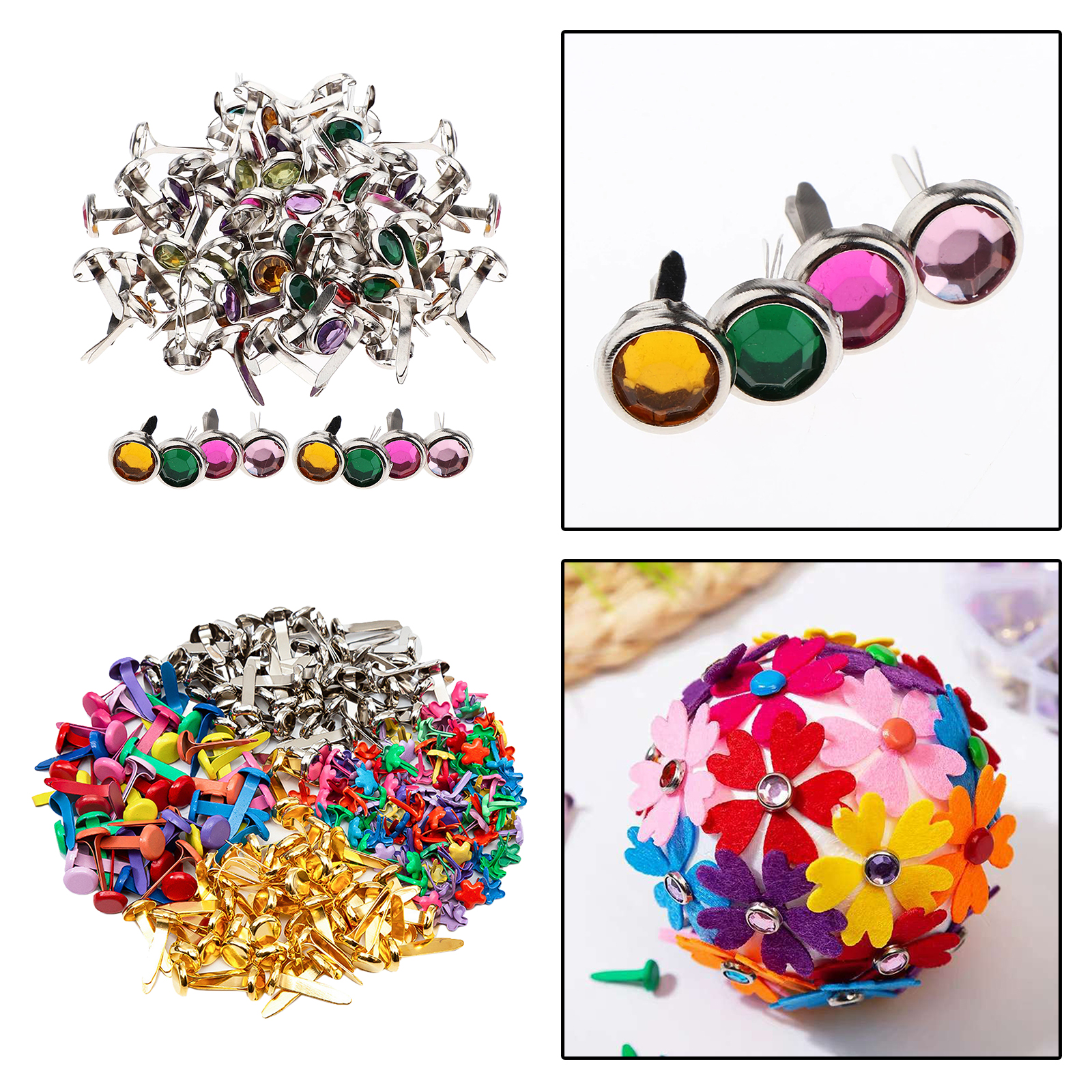 Metalen Veiligheid Mini Brads Paper Craft Scrapbooking Leathercraft Split Pin Ronde Decoratieve Kleine Pinwheel Diy Papier Sluiting Stud