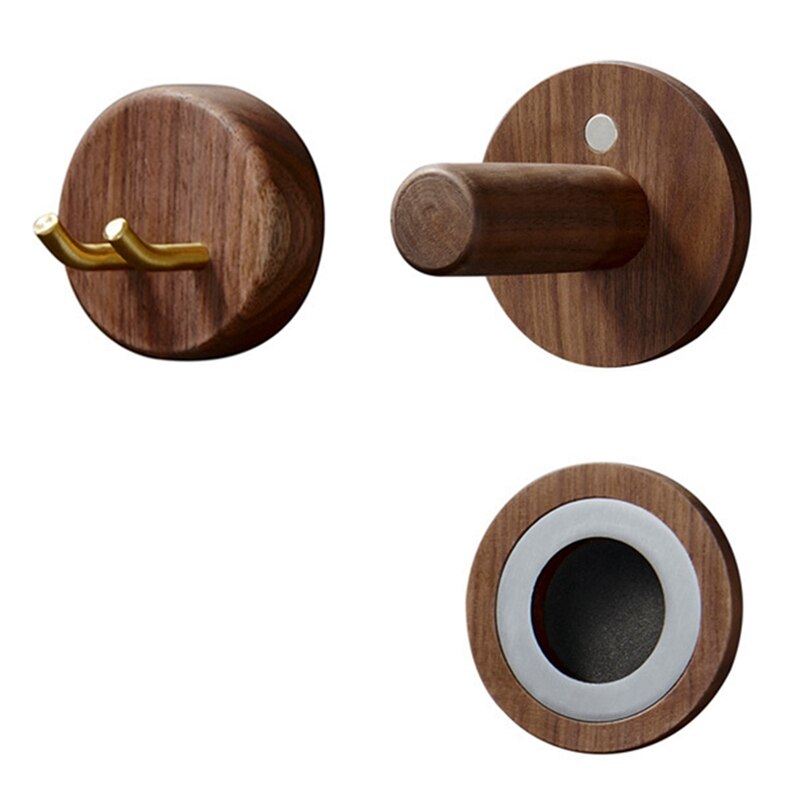 Soporte de pared para secador de pelo Dyson, soporte de madera maciza para secador de pelo, organizador de estante de baño: 3 Pcs