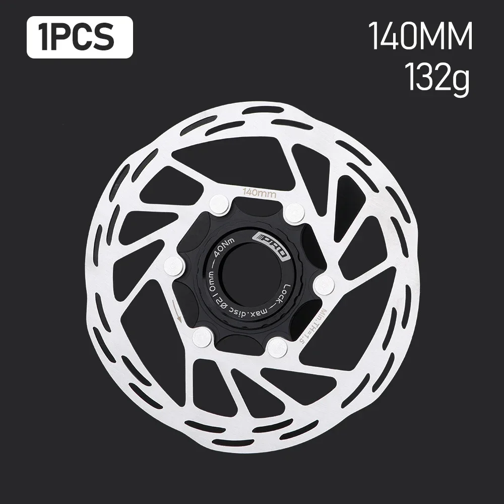 IIIPRO Centerlock Rotor vtt vélo de route Dissipation thermique disque de refroidissement serrure centrale 140/160/180/ 203mm frein à disque Rotor verrouillage central: Bleu