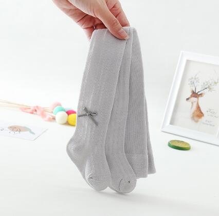 Baby Kous Katoen Anti Mosquito Broek Ultra-Dunne Baby Slang Panty Zomer Dunne Meisje Panty Body-Stocking: Gray Tie Mesh Tights / 2 to 4year