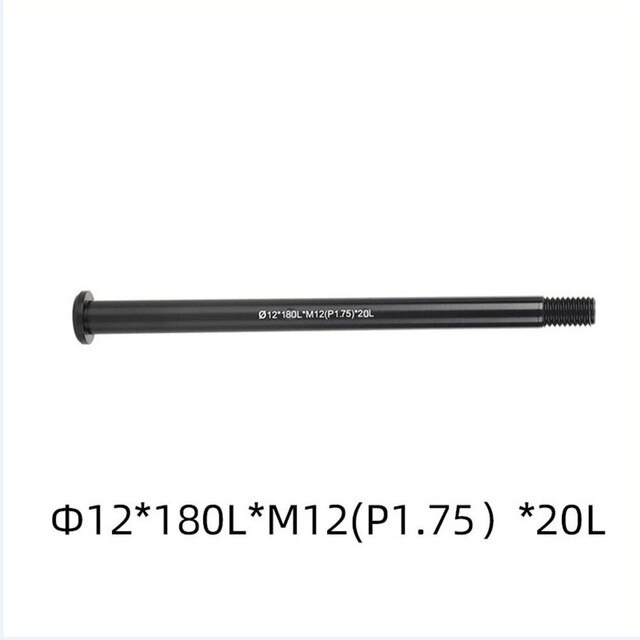 Road Bike Thru Axle Replacement Front/Rear Thru Axle 12/15mm 122-181L P1.5/P1.75 MTB Thru Axle Wheel Aluminum Alloy Bike Accs: 180LxM12  P1 75 x20L