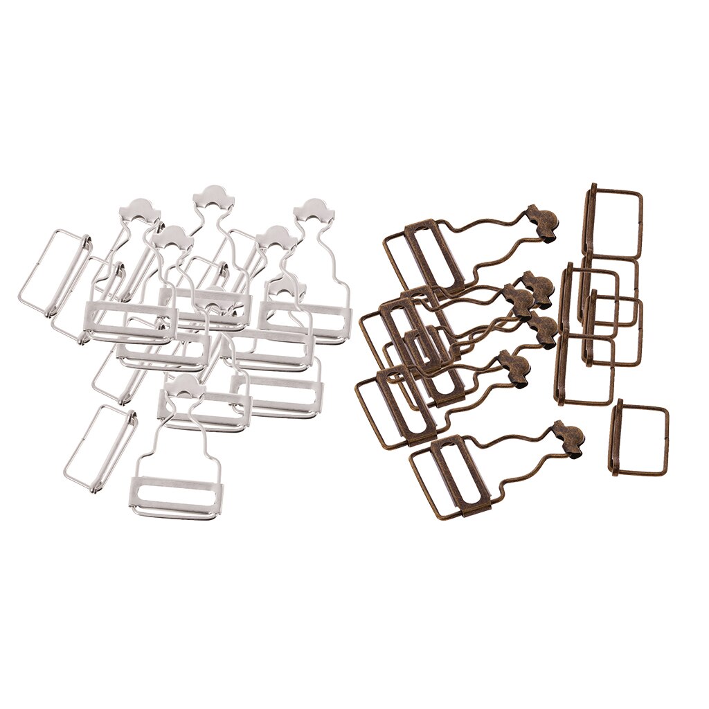 Juego de 12 sujetadores de Peto/hebillas de abrazadera para tirantes de 32/33mm