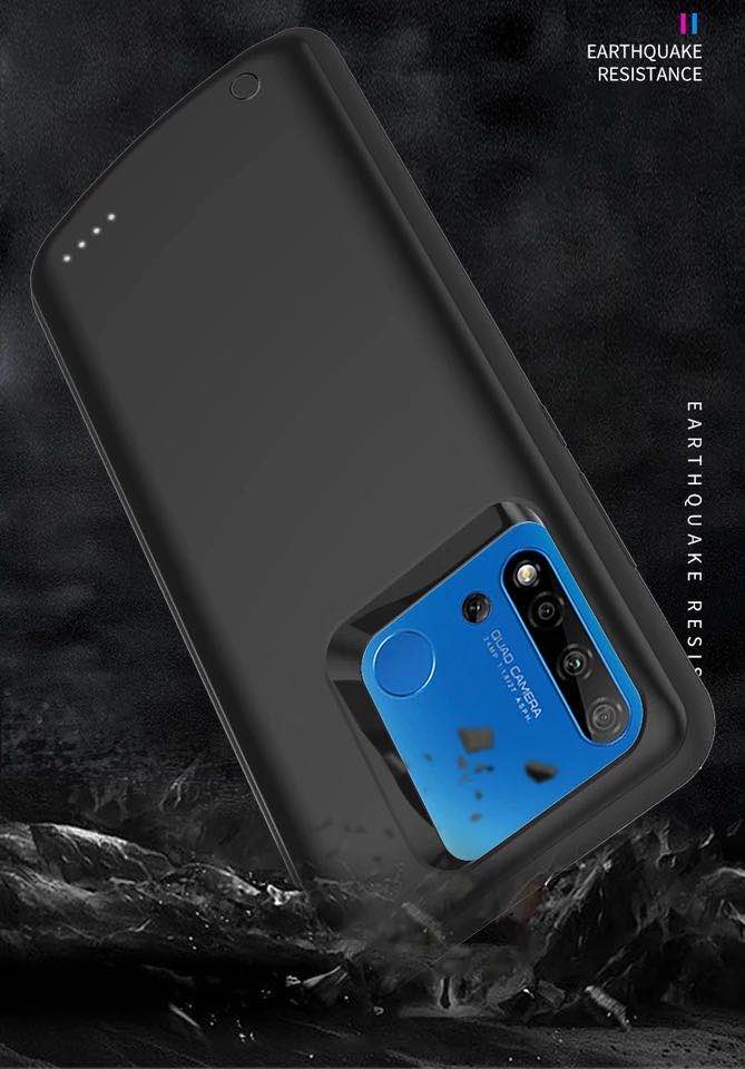 Power Bank Case for Huawei P20 Lite - 6800mAh Battery Charger Case - Shockproof External Battery Back Cover