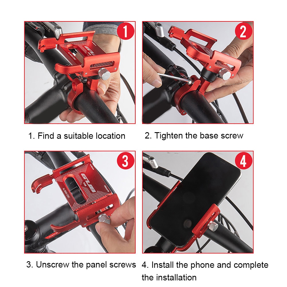 GUB P30 360 Grad Rotierenden MTB Fahrrad Fahrrad Lenker Halterung Telefon Halfter Stehen Fahrrad Lenker Montieren Telefon Halfter Stehen Halfter