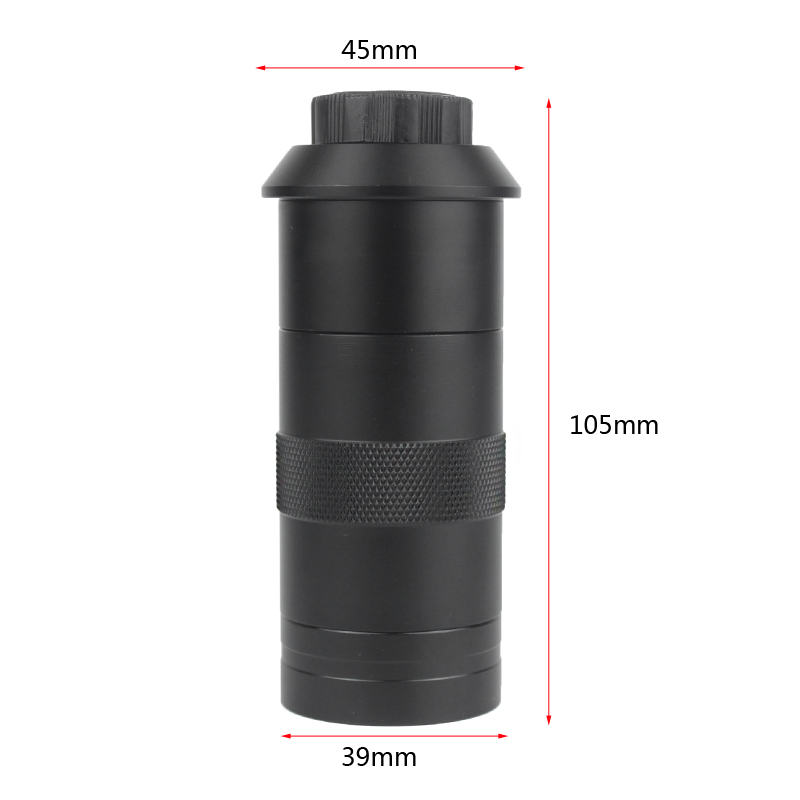 Adjustable Magnification 100X 130X 180X 200X 300X 360X 500X Zoom C Mount Lens For HDMI VGA USB Industry Video Microscope Camera