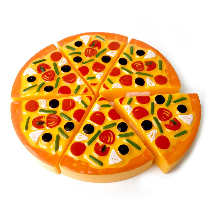 16*16 Cm Mini Voedsel Nep Pizza Speelgoed Kids Pretend Play Snijden Plastic Verjaardagstaart Set Goederen Voor Meisjes jongens Keuken Partij Speelgoed