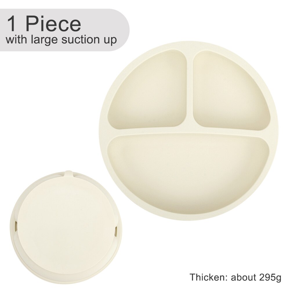 Suction Cup Plate Dispensing Baby Dishes Anti-slip Children's Tableware Silicone Feeding Set Food Bowl Blw Utensils Cutlery Acce