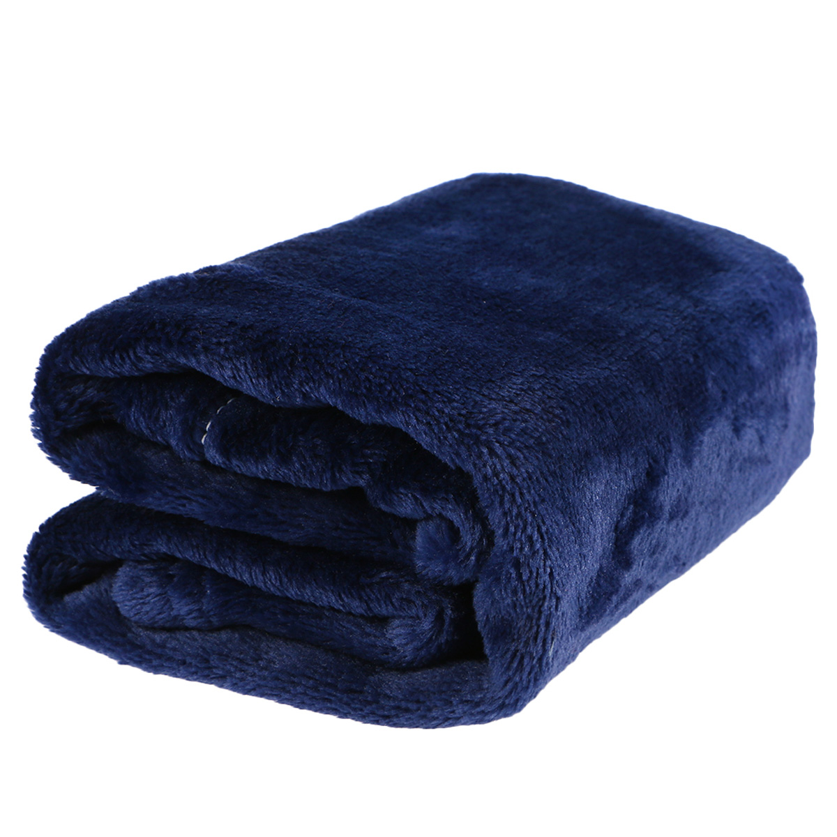 Blanket Car Greenery Decor Pet Queen Plush Mattress Fleece Flannel Solid Color Bedding Soft: DEEP BLUE