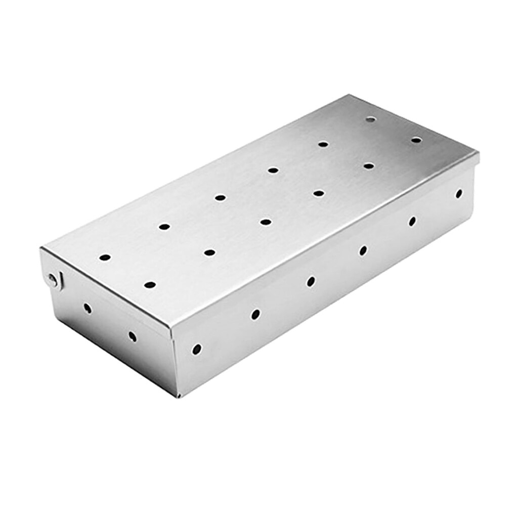 Stainless Steel Meat Barbecue Smoker Box For BBQ Wood Chips