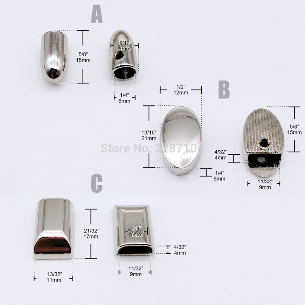 5pcs Metal Open Closed End Zipper Stopper Zip Stop Lock Tail Plug for Leather Bag Handbag Purse Garment Coat Repair With Screw