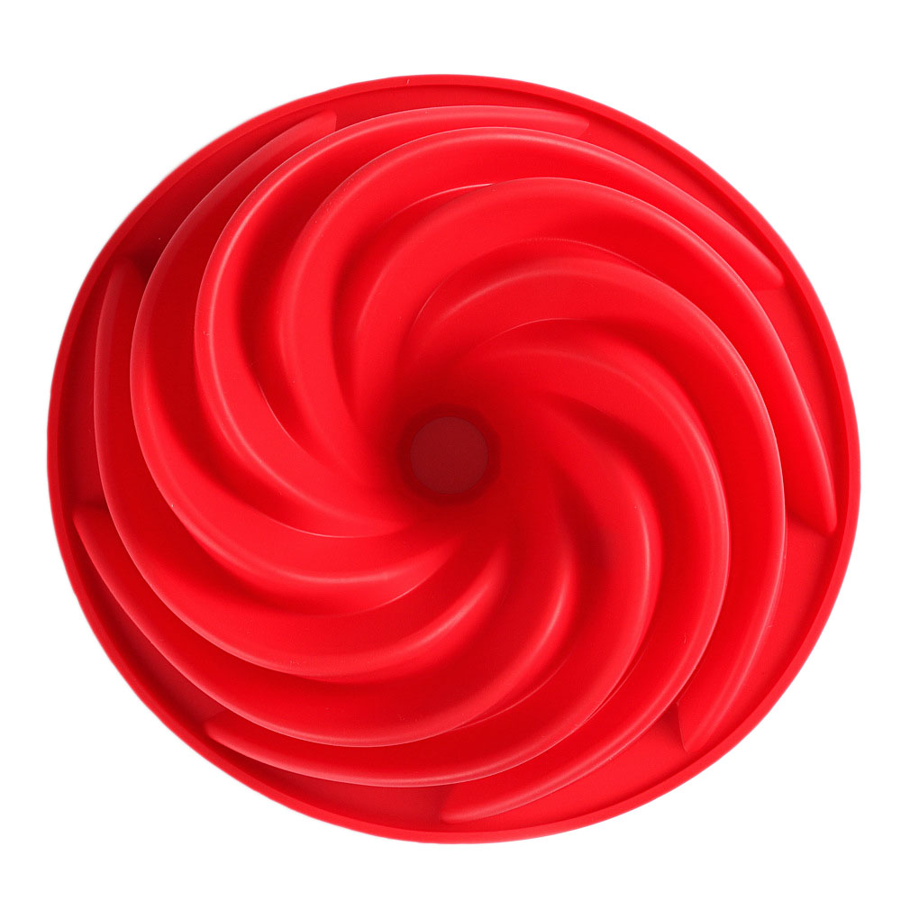 Stor Spiralform Silikon - 25cm Brödform Bakform Bakverktyg Cyklon Form