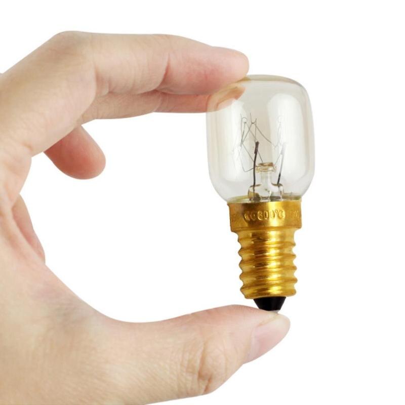 15W 25W High Temperature Microwave Oven Bulb E14 300 Lamp Bulbs Cooker Filament Tungsten Screw Degree Light Bulbs I2W0