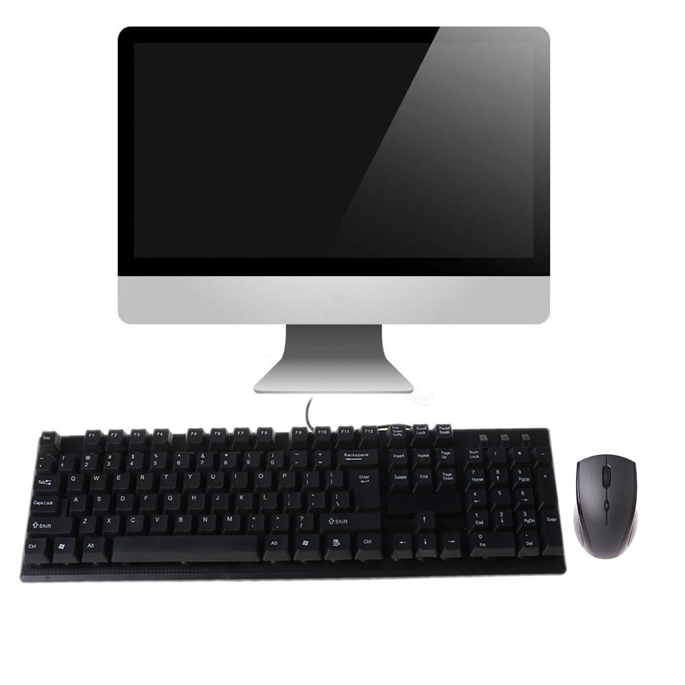 Russisch Arabisch Frans Spaans Usb Wired Silent Toetsenbord Waterdicht Kantoor 104 Toetsen Keyboard Voor Windows Desktop Computer