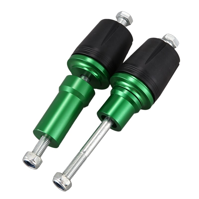 2-Piece Motorcycle Frame Sliders Guard Kit - Anti-Fall Protection For Kawasaki Ninja 400 & Z400 (2018-2020) | Black/Red CNC Aluminum
