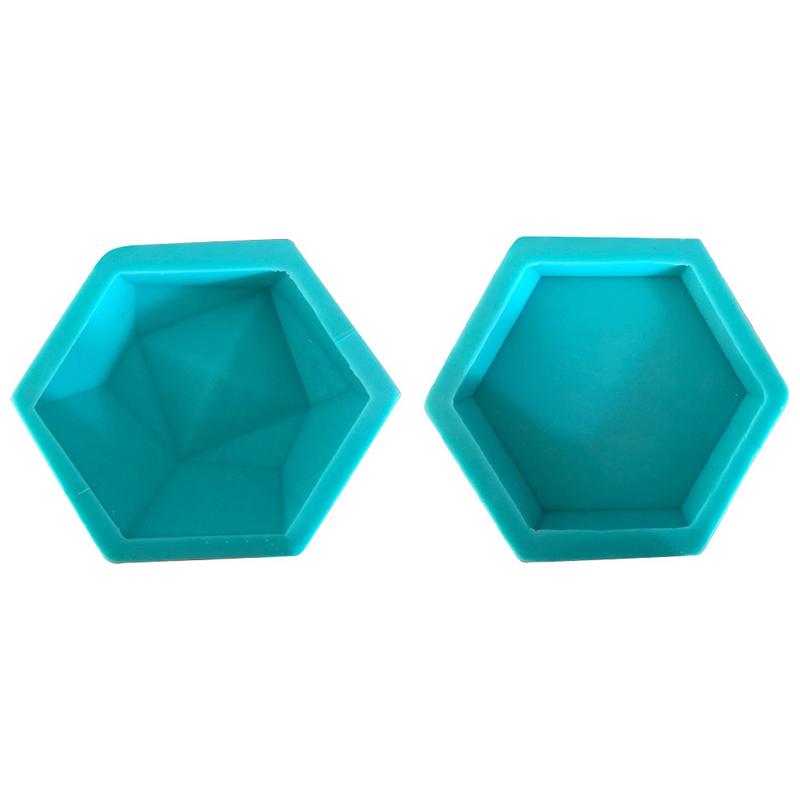 Hexagon Handwerk Silicone Mold Geometrische Beton Mallen TV Achtergrond Decor Muur Baksteen Siliconen Mallen Voor Muur Steen Tegel