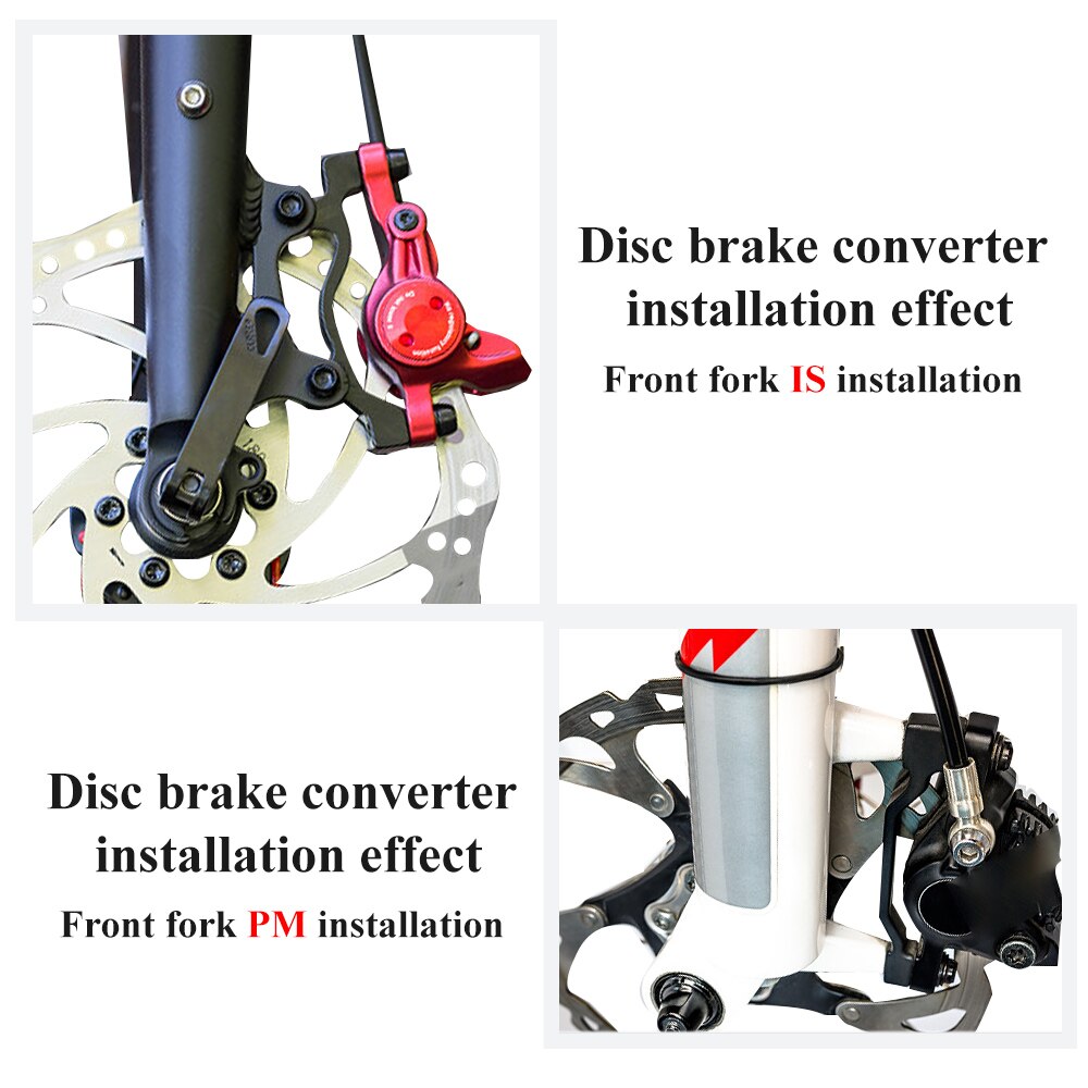 NUTT – adaptateur de frein à disque 140/160/180/203mm, pour montage sur Rotor PM, vis de conversion avant/arrière en alliage pour vtt et vélo