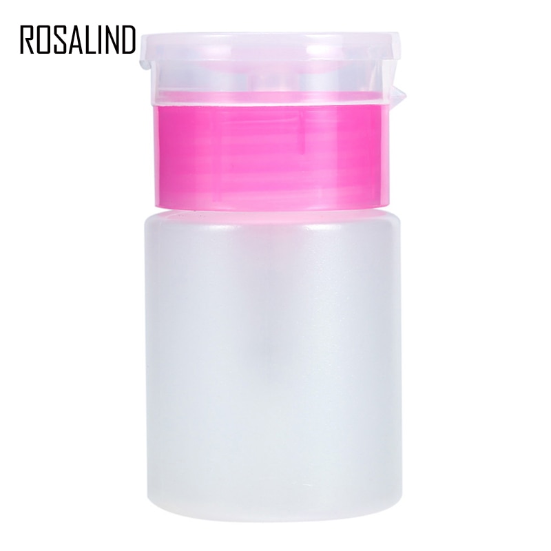 Rosaling Plastic Lege Pomp Remover Dispenser Fles 1 Pcs Nail Gel Polish Verwijderen Nail Art Manicure Alcohol Clear Fles