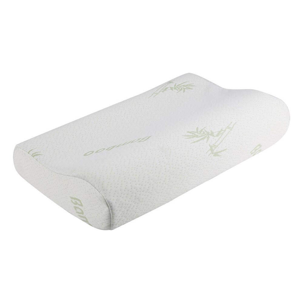 Slapen Bamboe Memory Foam Kussen Latex Hals Zachte Rebound Kussens Fiber Slowmassager Voor Cervicale Gezondheidszorg Te Slapen: 2-white  50x30cm