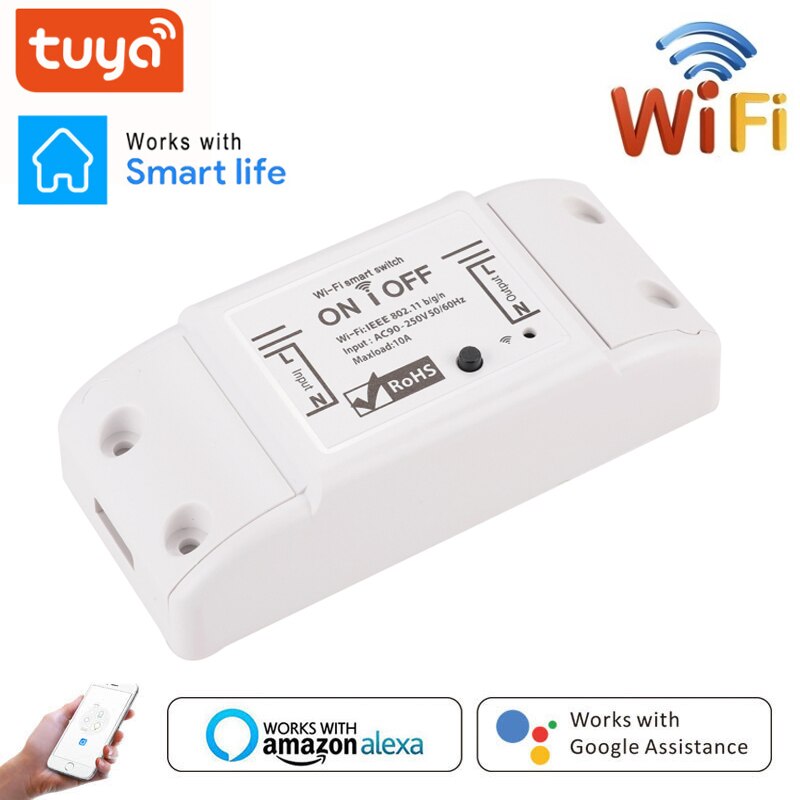 Smart Home House Wifi Wireless Remote Switch Breaker Domotic LED Light Controller Module Alexa Google Home Smartlife Tuya APP