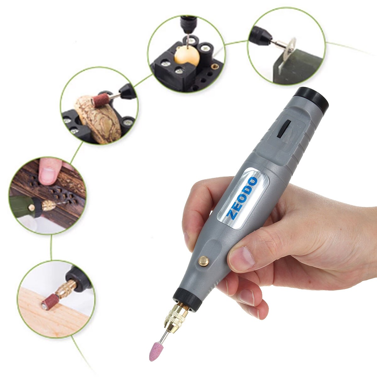 Mini Electric Drill Cordless Drill Variable Speed USB Cordless Drill Rotary Tools Engraver Pen DIY Grinding Accessories Set