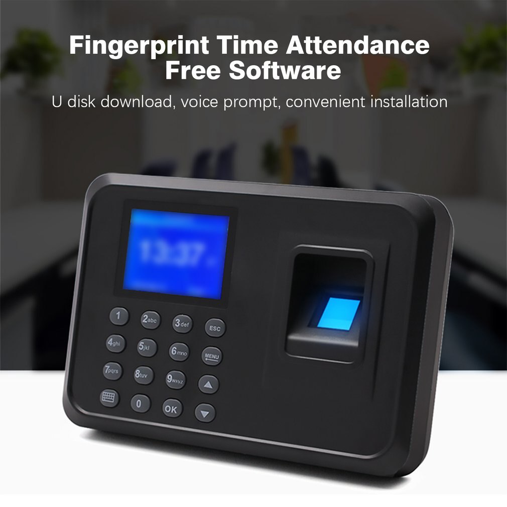 H1 Biometric Fingerprint Time Attendance System Clock Recorder Employee Recognition Recording Device Electronic Machine