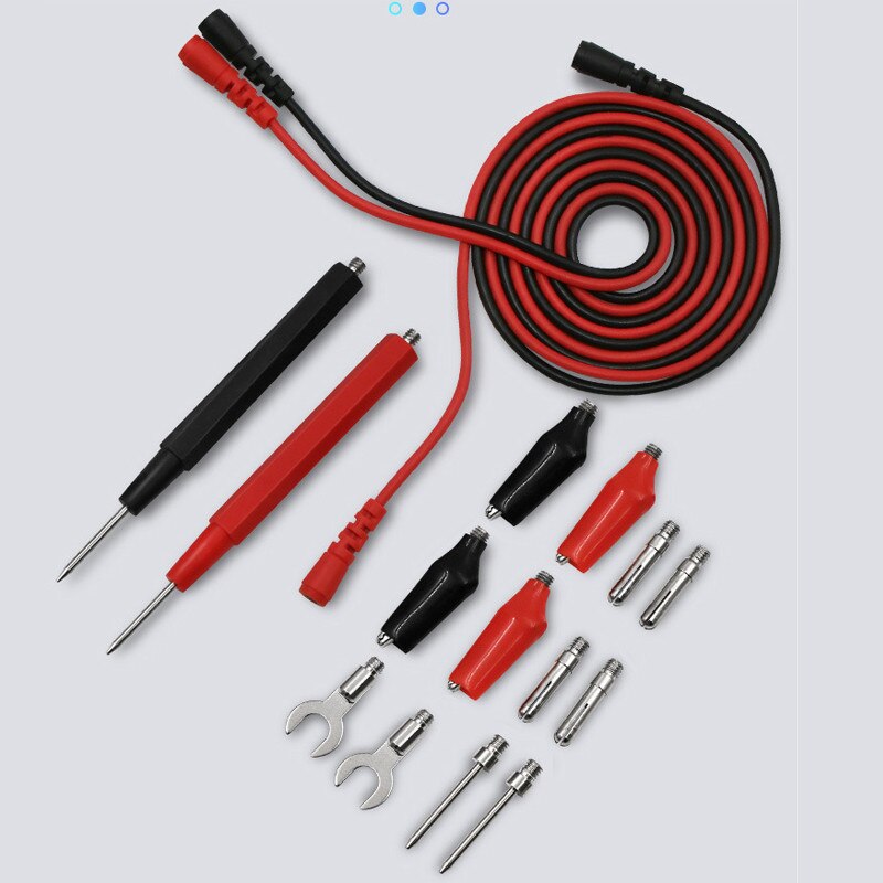 16Pcs in 1 Set Multi-function Multimeter Test Line U-shaped End Clip Test Pen Stick Kit Test Lead 1000V Probe Leads Clip