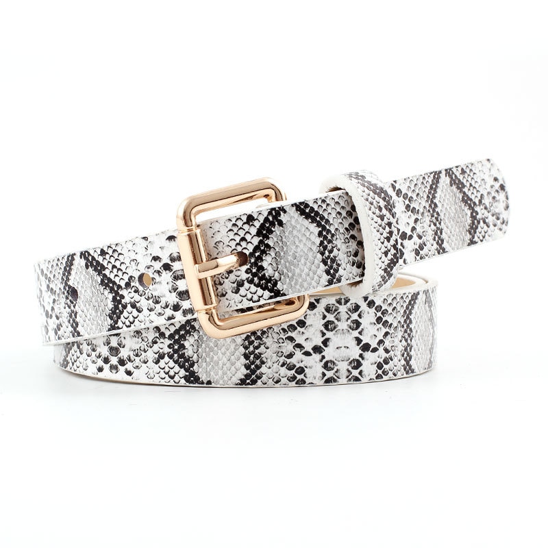 105X2.3Cm Vrouwelijke Pu Leer Snake Taille Riem Vrouwen Riemen Voor Vrouwen jurk Cinto Feminino