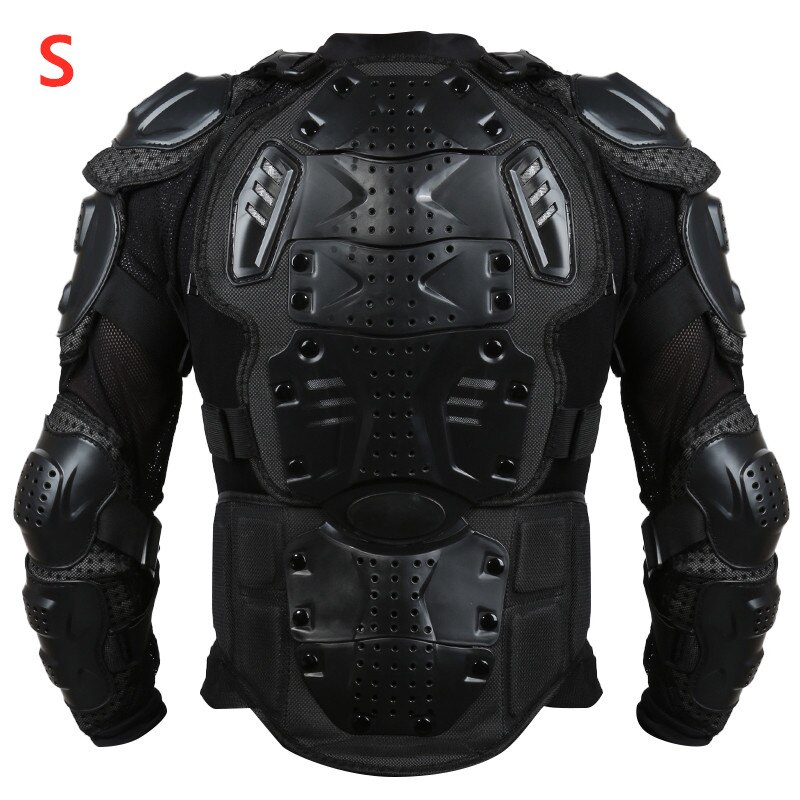 Motorrad Schutz Rügestochen Getriebe Jacke Voll Körper Rügestochen Tuch Moto-Cross Schildkröte Zurück Schutz Motorrad Jacken Schwarz dauerhaft: S