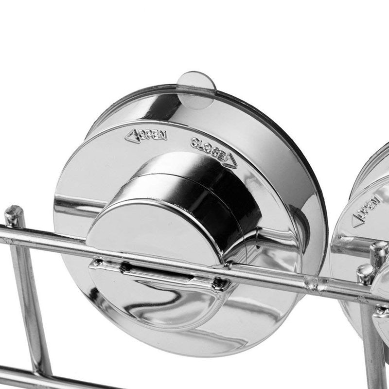 2 stk badeværelse hjørne hylde brusekabine vakuum suge badekar opbevaringsholder holder rustfrit stål væg hjørne organizer