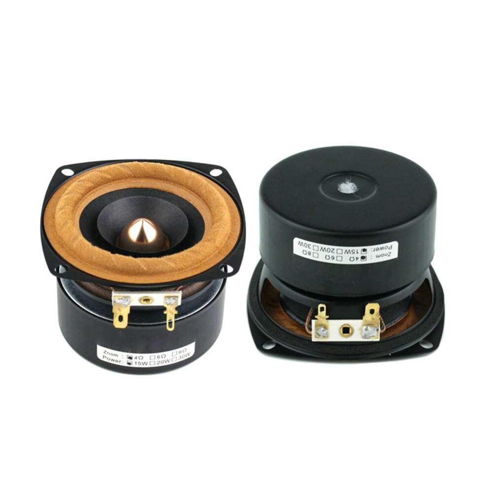 3 Inch Full Range Mid High Woofer Speaker Tweeter HIFI Unit Subwoofer For Home Loudspeaker DIY on 2PCS