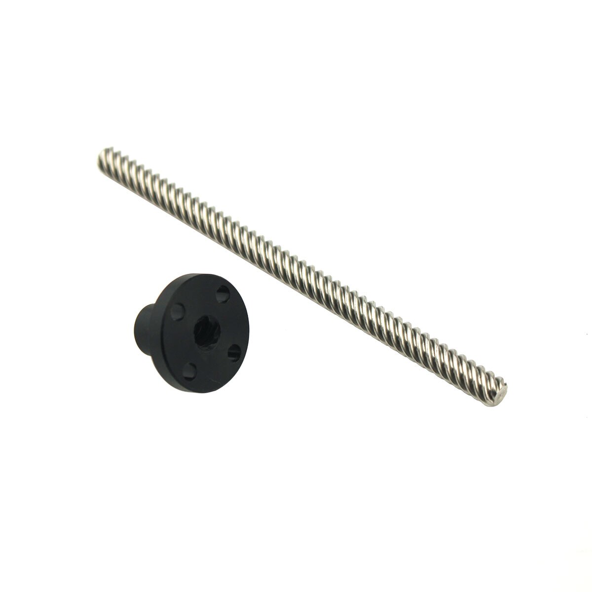 T6 vis sans fin 100mm ~ 1000mm picth 2mm plomb 12mm + écrou en Nylon pour imprimante 3D
