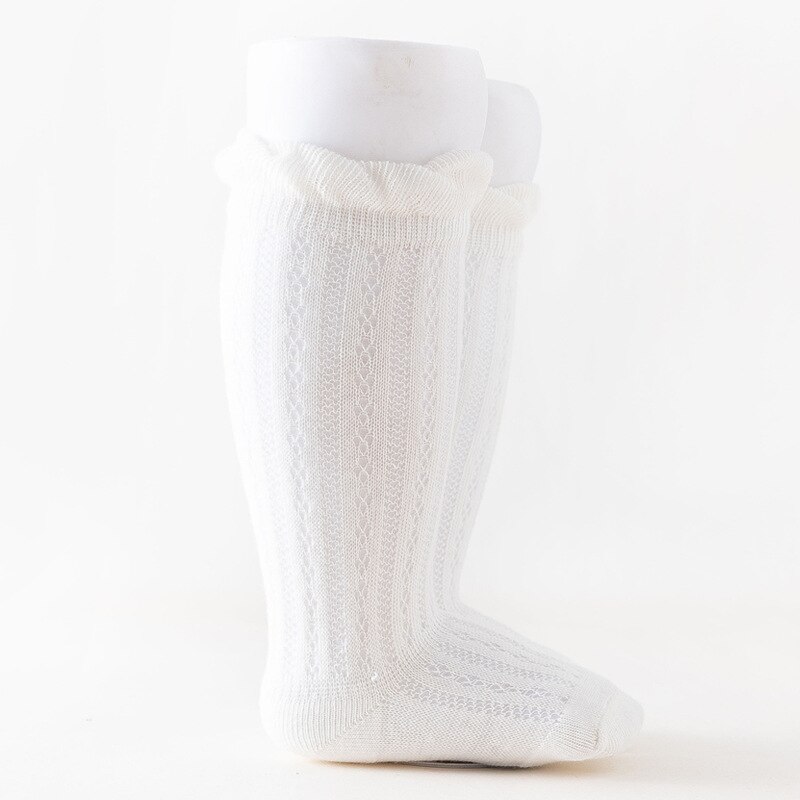 Algodão macio do bebê da menina collants verão da criança crianças meia-calça laço flor do bebê collants para recém-nascidos perna mais quente meias 2 par/lote: F / M (1 To 2Years)