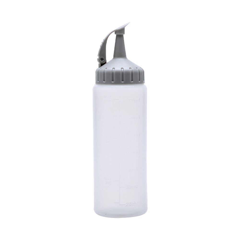 350ml/175ml Squeeze Sauce Bottle Kitchen Seasoning Squeeze Bottle Salad Ketchup Sauce Olive Oil Bottles Kitchen Cooking Gadgets: 175ml Gray