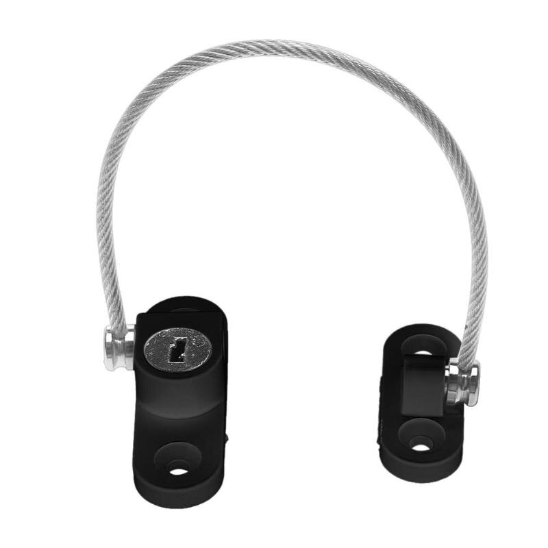 Door Window Security Lock Aluminum Alloy Door Window Restrictor Limiter Key Children Security Car Window Cable Limit Lock