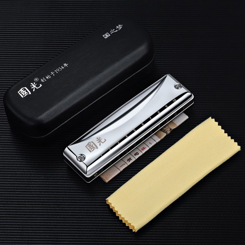 Armonica blues a 10 fori, strumenti musicali per organi armonica professionali, erpi, chiave professionale di C per Performanc