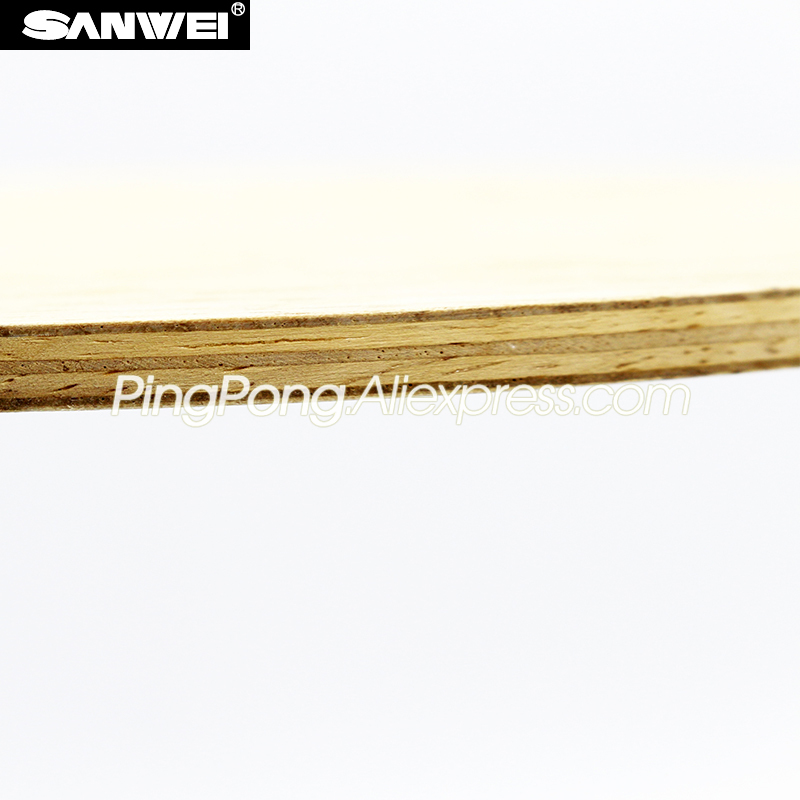 Original SANWEI FEXTRA 7 Tischtennisschläger (7-lagiges Holz) FEXTRA Schläger Klingeln-Pong-Schlägerpaddel