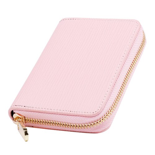 Geel Water Rimpel Split Lederen Unisex Korte Portemonnee Synthetisch Leer Credit Card Holder Business Tweeledig Portemonnee: Roze