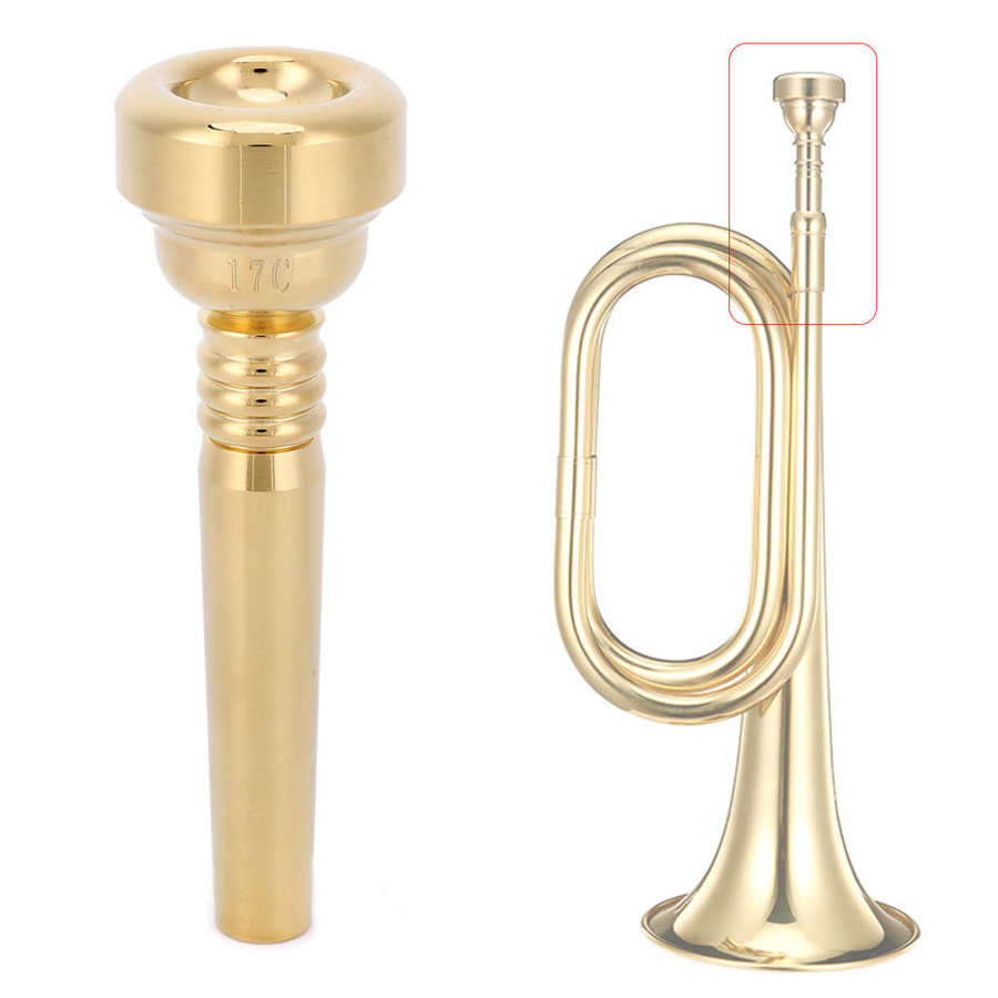 Trumpet Mouthpiece 17C Size for Bach Beginner Musical Trumpet Accessories Parts or Finger Exerciser