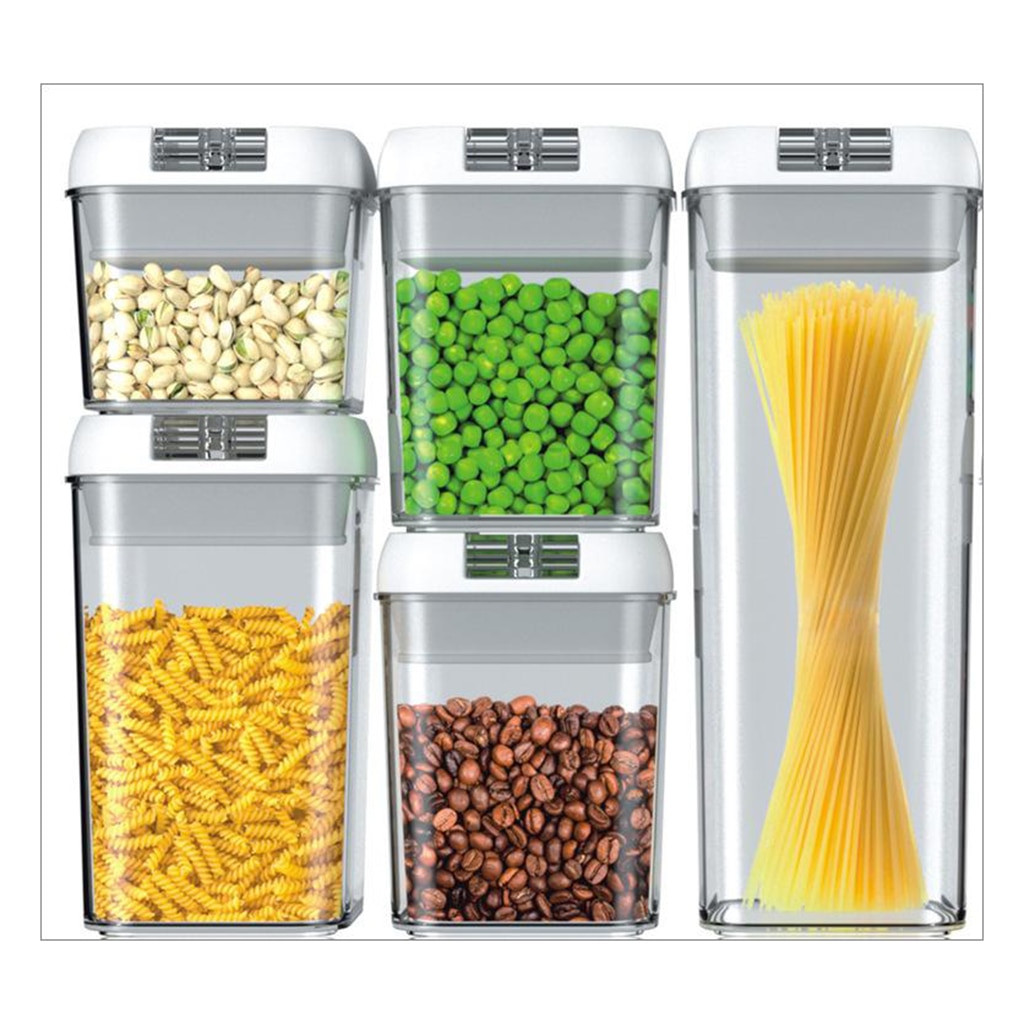 Clear Food Storage Container Pantry Organization Airtight Kitchen Food
