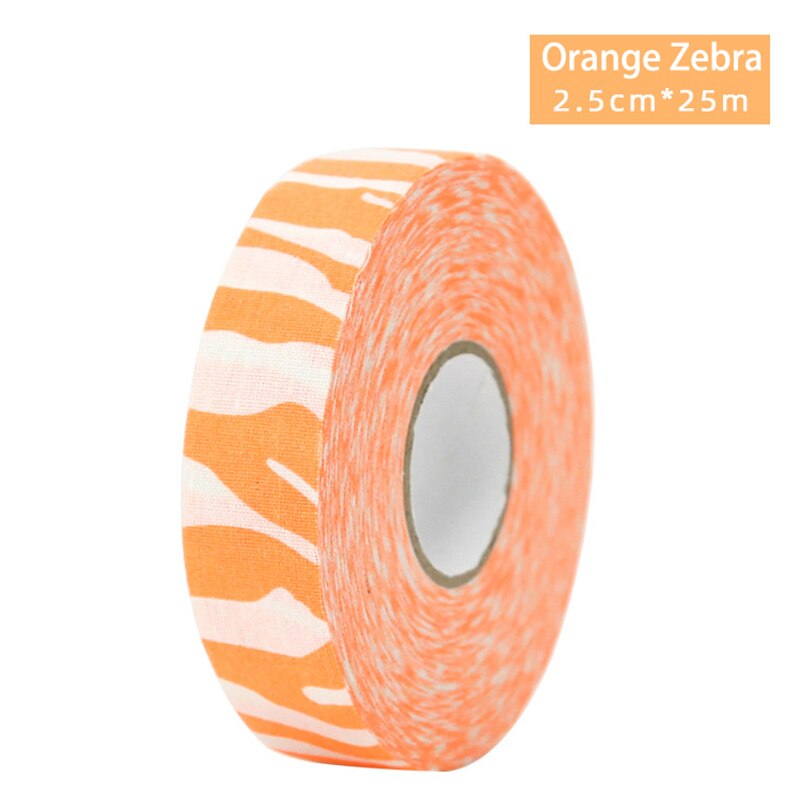 Nastro da Hockey in tessuto facile da allungare e strappare il nastro da Baseball per Hockey sportivo atletico: Orange Zebra