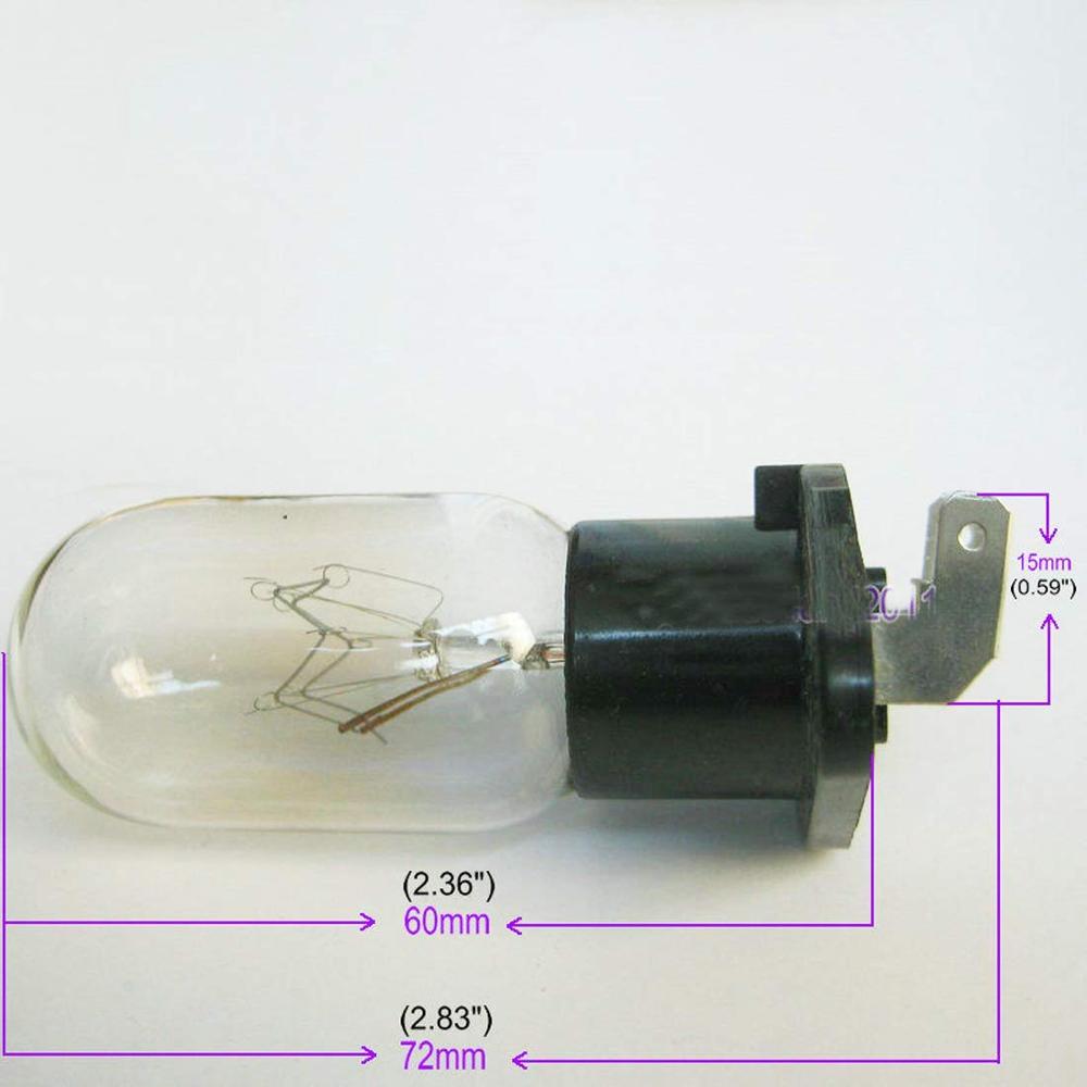 Universal Microwave Oven Light Bulb Lamp Globe 25 watts for GE Panasonic Daewoo LG and Many Brands Replacement LAMP - Oven