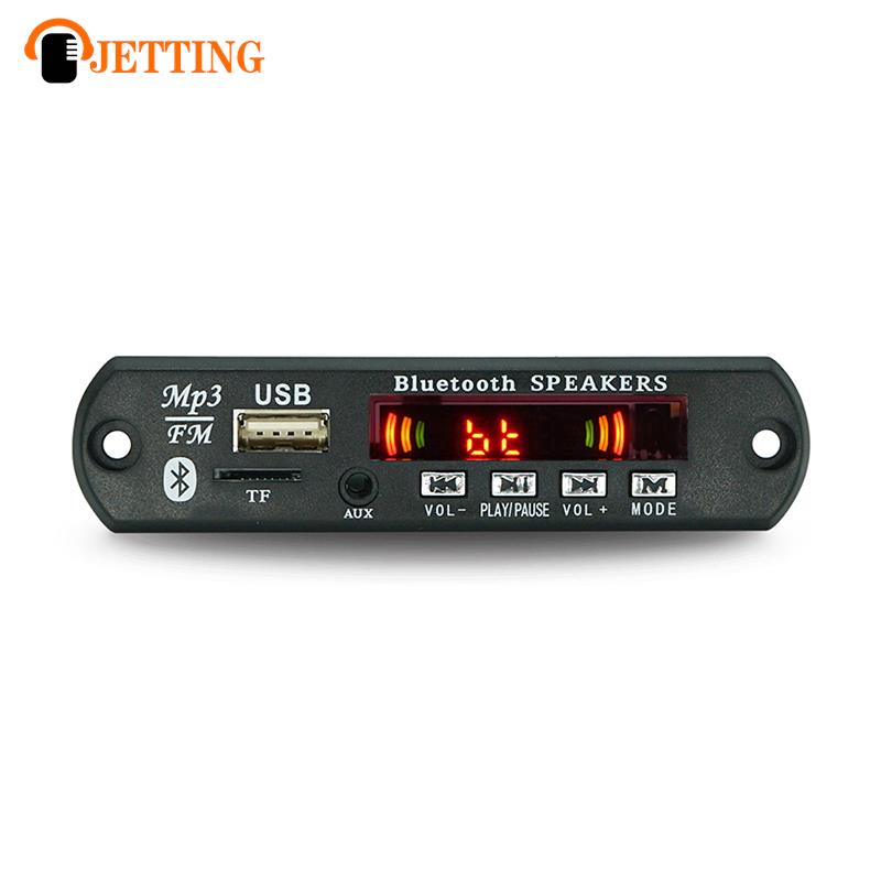 Placa decodificadora de carro sem fio com controle remoto, tela colorida, MP3 Player, WMA, áudio, USB, TF, rádio FM, Bluetooth 5.0, 9V-12V
