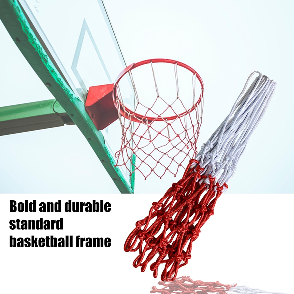 2pcs Basketball Net Replacement Parts Thickened Polyester Rim Universal Training Heavy Duty Hoop Mesh Outdoor Sports Durable