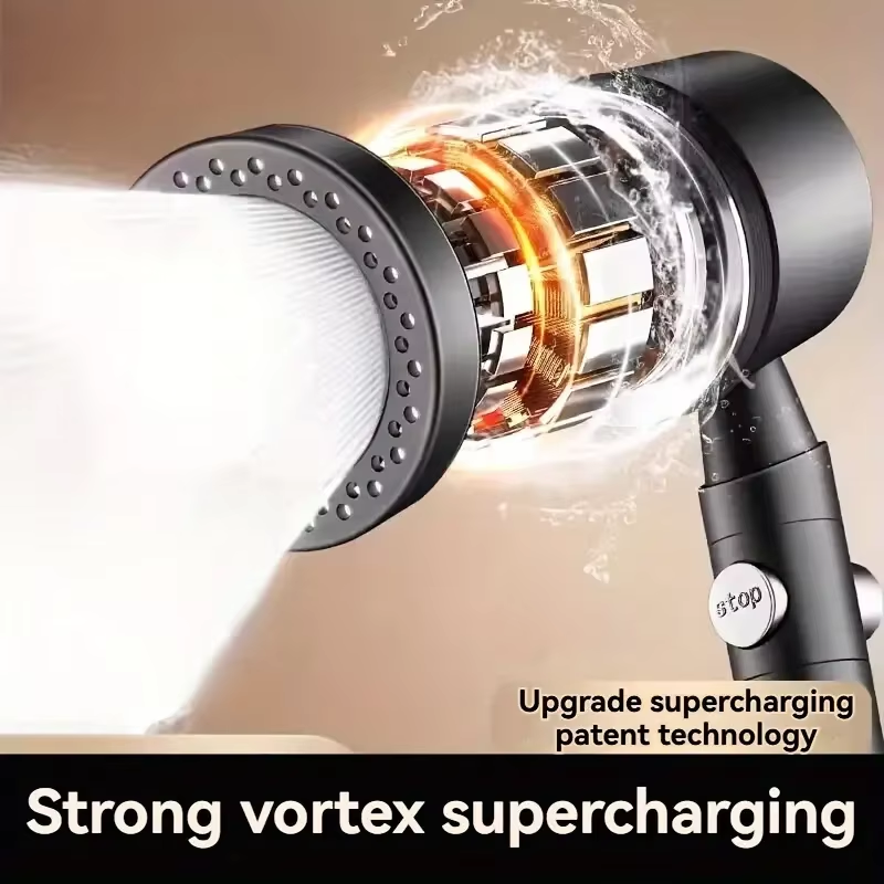 Badkameraccessoireset handdouche hogedruk waterbesparende filterdouchekop 5-modi type met één klik