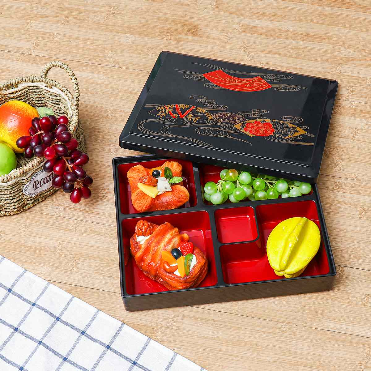 Bento boks japanske matbokser gjenbrukbare ris sushi catering matlager beholder miljøvennlige rom bærbare bento boks