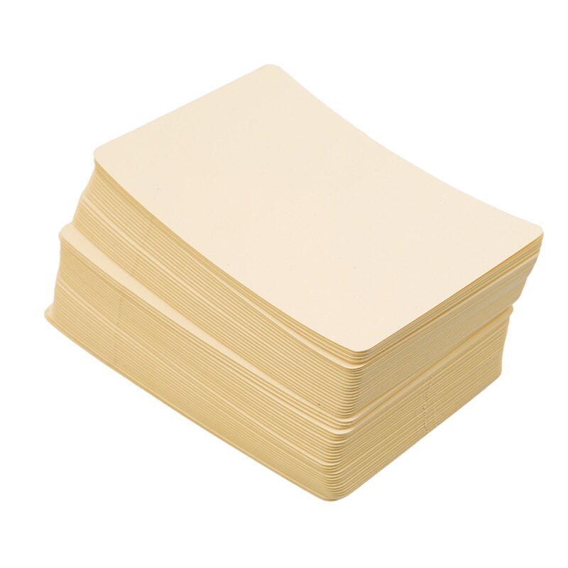 100 stuks kraftpapier kaart blanco visitekaartjes bericht memo feest bedankkaartjes label bladwijzers leerkaarten 4 kleuren