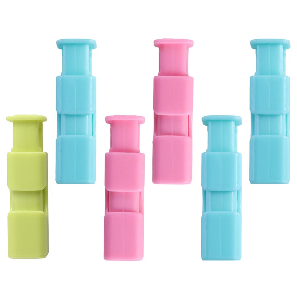 6 stuks voedselsluitklemmen voor vershoudklemmen (willekeurige kleur)