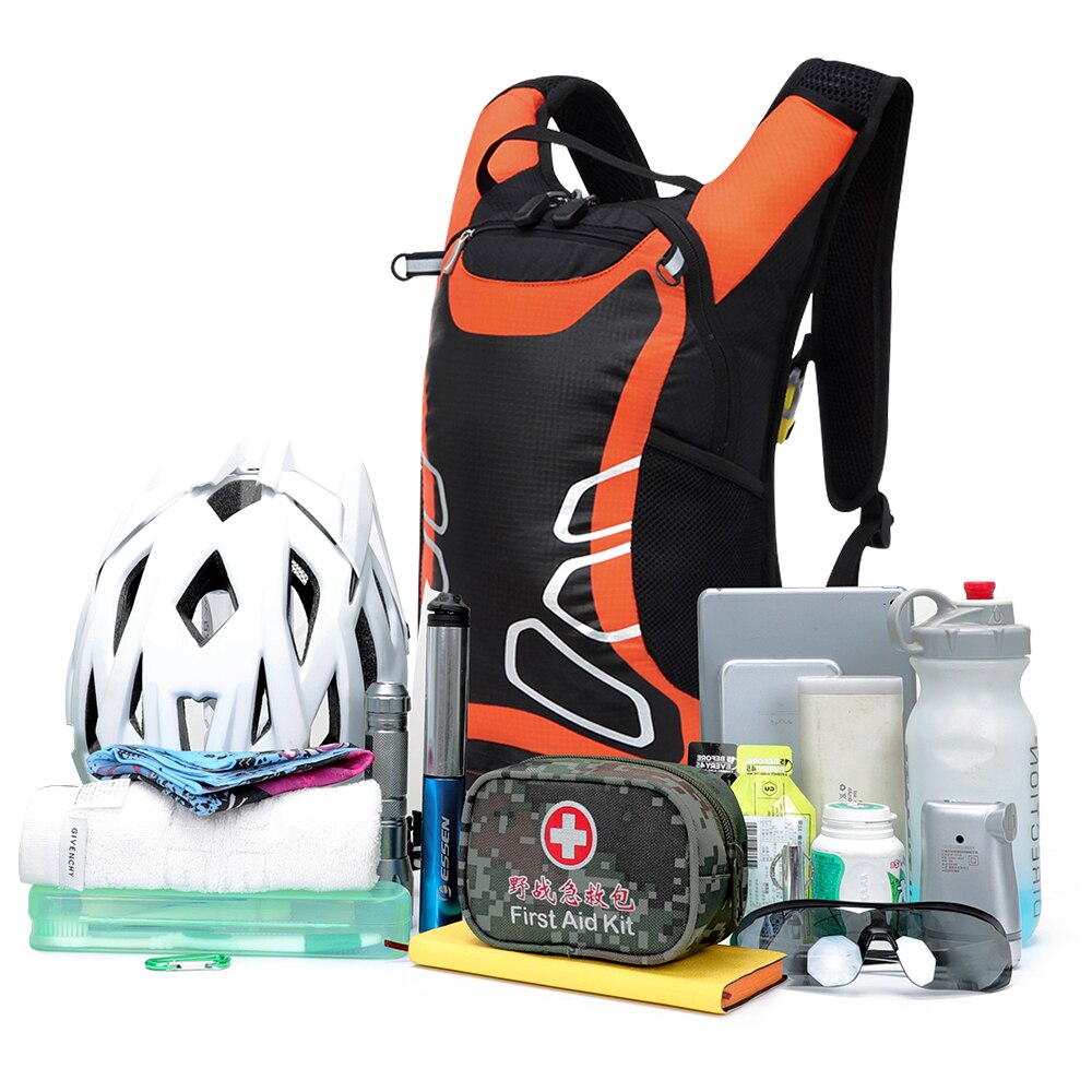 Ultra-light 15-liter bicycle backpack, mountain (MTB) or road bike cycling water bag, 2 liter water bag