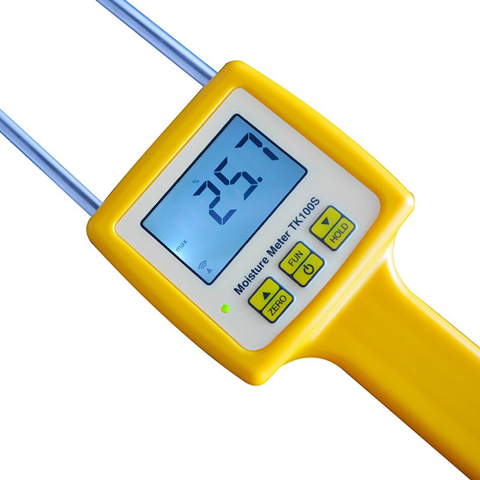 TK100S Digital Portable Moisture Analyzer Tester Meter Food Corn Wheat Rice Bean Wheat Flour Grain Temperature Humidity Analyzer